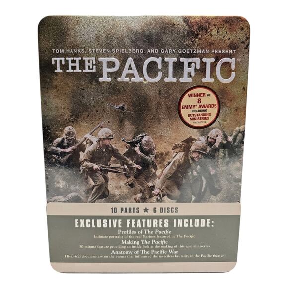 The Pacific 10 Parts 6 Discs Tom Hanks, Steven Spielberg, and Gary Goetzman - Picture 5 of 7